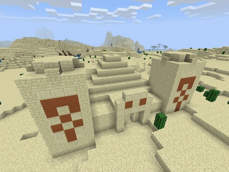 Desert temple that contains lots of goodies (Image via Minecraft)