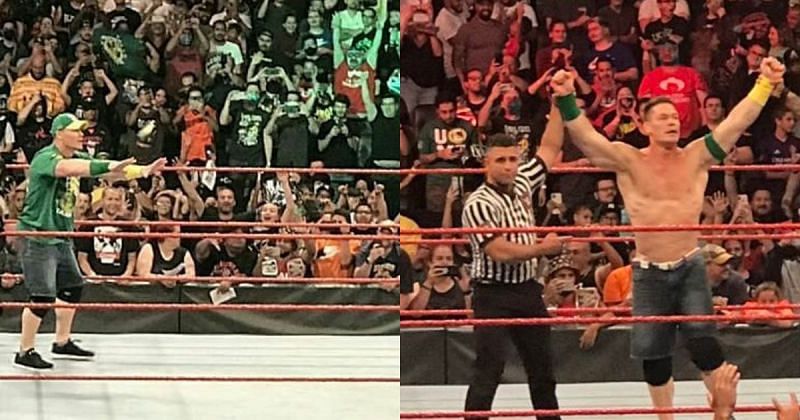 John Cena after RAW.