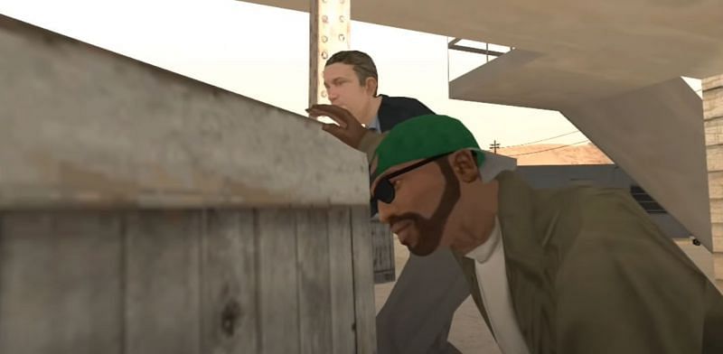 Toreno gets CJ into some interesting situations (Image via Rockstar Games)