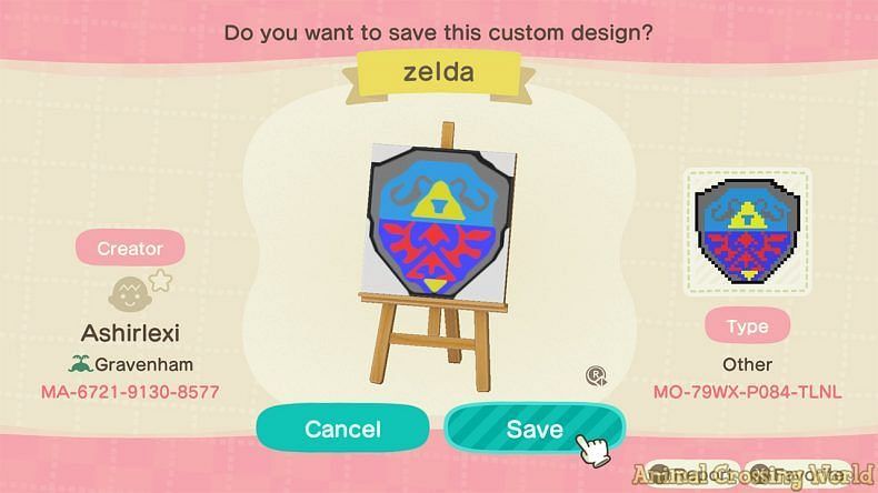 Zelda Shield fireworks in Animal Crossing: New Horizons (Image via Animal Crossing World)