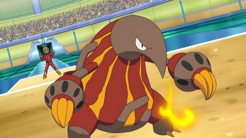 Heatmor in the anime (Image via The Pokemon Company)