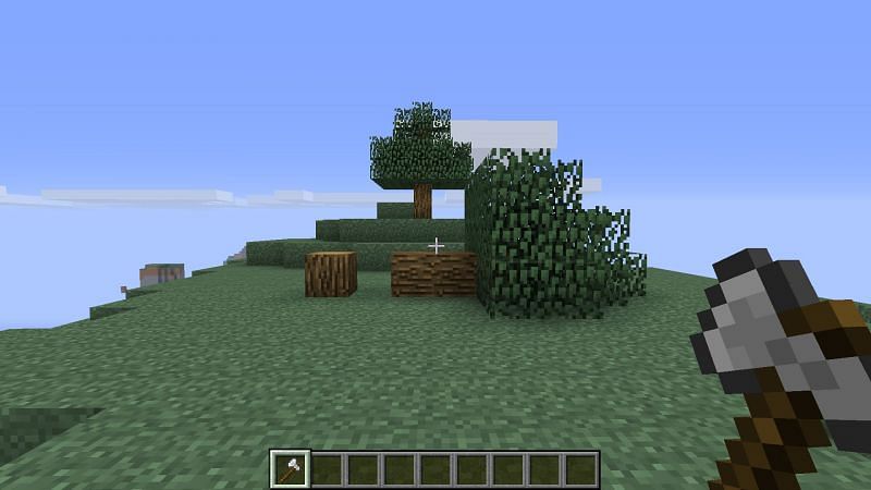 A fallen tree (Image via Mojang)