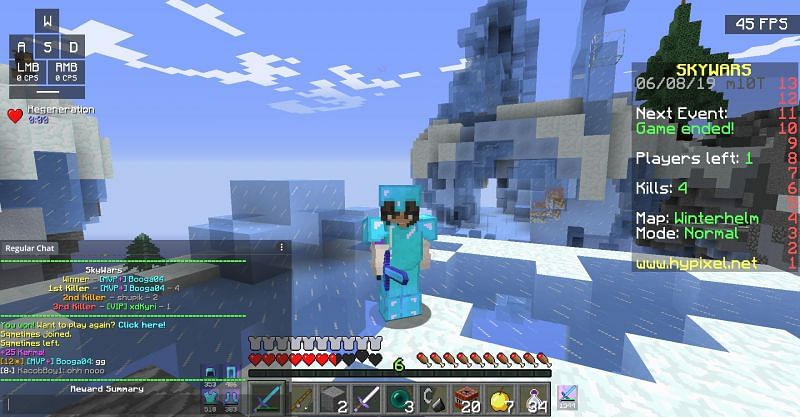 A prepared player (Image via hypixel.com)