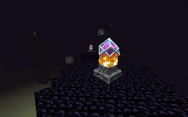 There are many ways to destroy end crystals (Image via Minecraft)