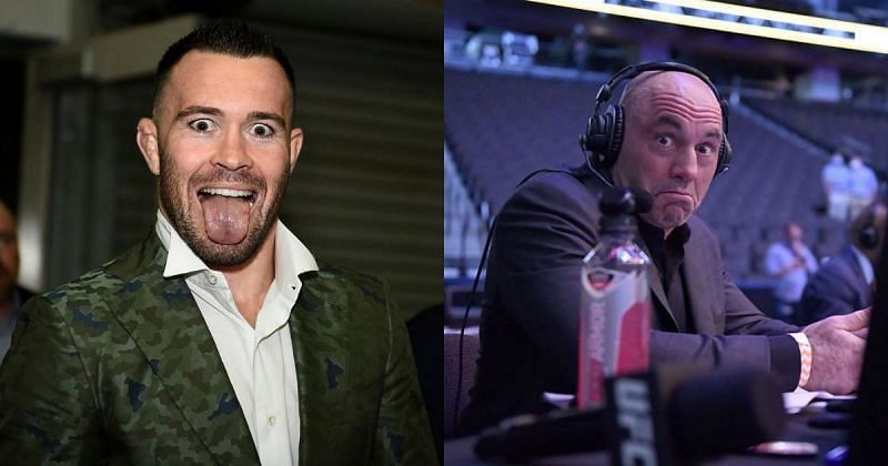 Colby Covington (left) &amp; Joe Rogan (right)