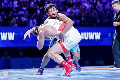 Indian grappler Deepak Punia [Image Credits: United World Wreslting]