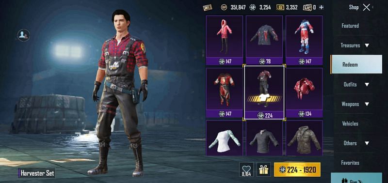 The Harvester Set outfit in BGMI (Image via Battlegrounds Mobile India)