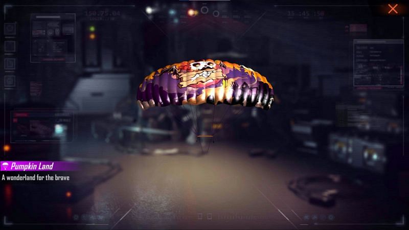 Pumpkin Land parachute can be obtained by second redeem code (Image via Free Fire)