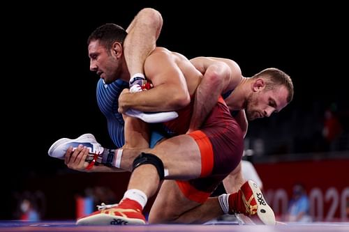 Wrestling - Olympics (Myles Amine)