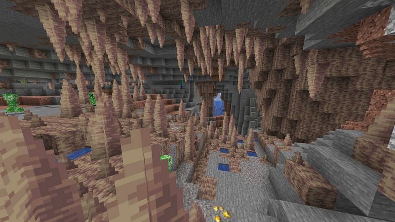Dripstone cave biome (Image via Minecraft)