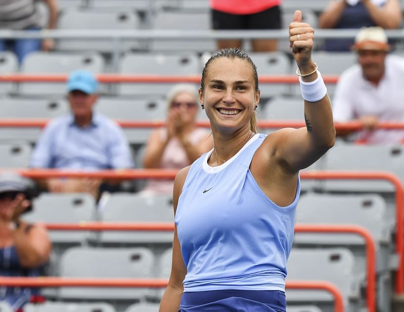 Aryna Sabalenka at the National Bank Open in Montreal