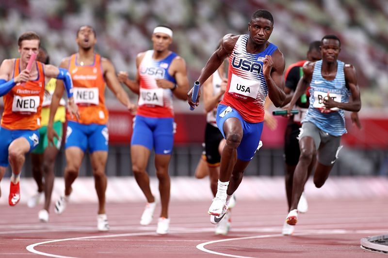 US men&#039;s 4x400m relay team won gold at the Tokyo Olympics