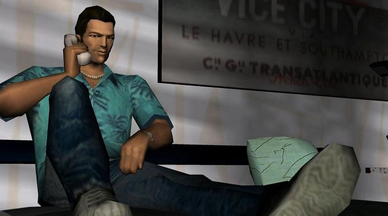 Tommy Vercetti is certainly dressed for the occasion (Image via Rockstar Games)