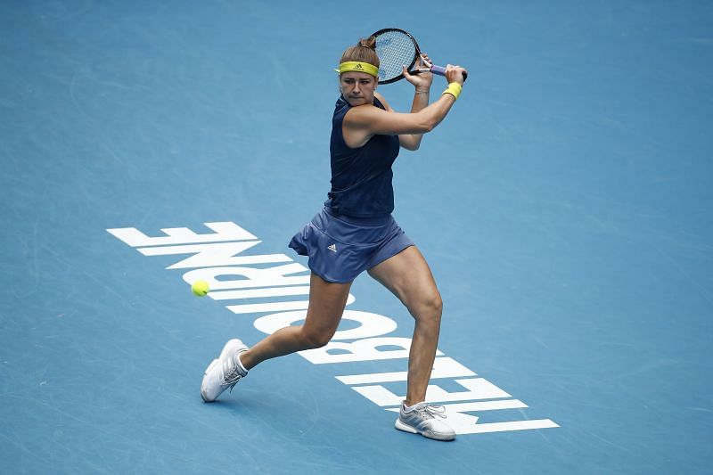 Karolina Muchova at the 2021 Australian Open