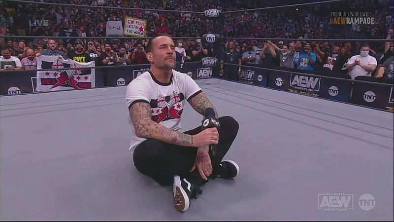 CM Punk at AEW Rampage: The First Dance