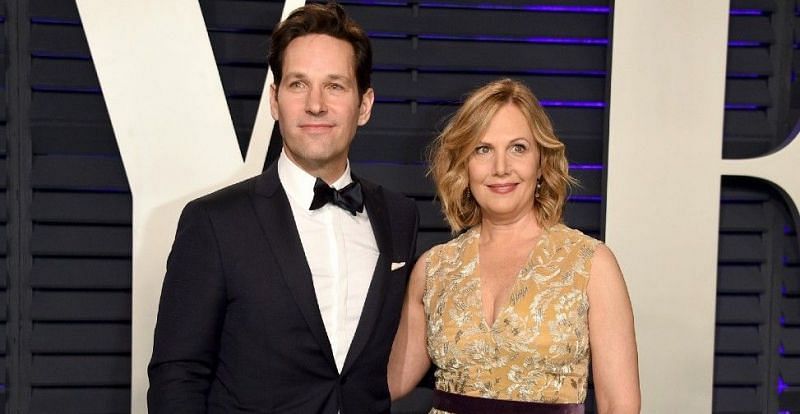 Paul Rudd with his wife, Julie Yeager (image via Getty Images)