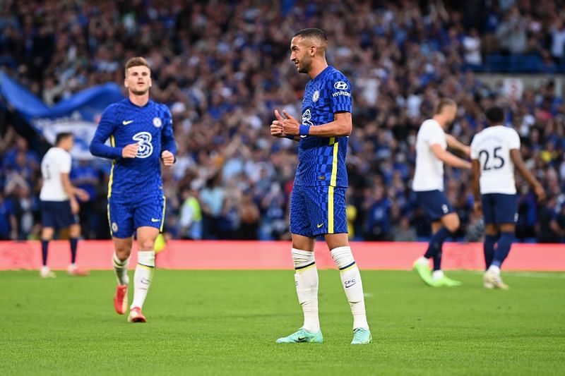 Hakim Ziyech (right) was on top of his game in the first-half