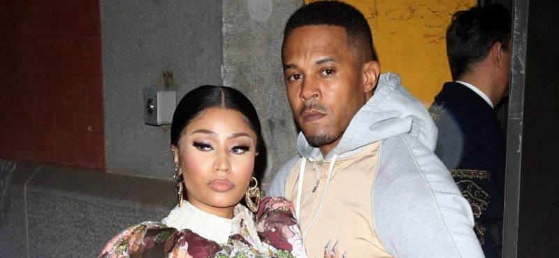 Nicki Minaj with her husband, Kenneth Petty (image via Getty Images)