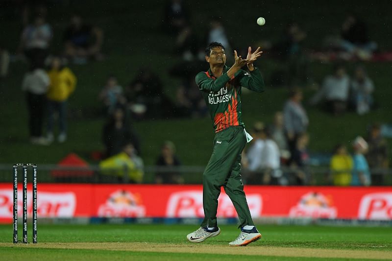Nasum Ahmed picked up 4 wickets against Australia in the first T20I