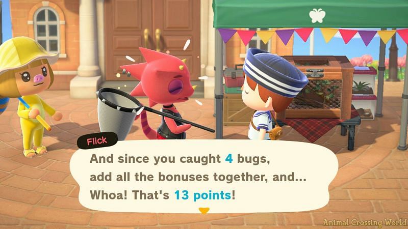 The Bug Off event in Animal Crossing: New Horizons (Image via Animal Crossing World)