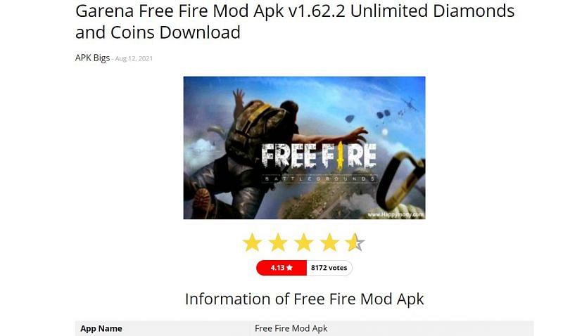 Free Fire Mod Apk Unlimited Diamonds Download for Android - Free Fire  Unlimited Diamonds, Gold Coi…