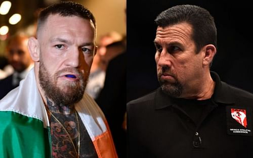 Conor McGregor (left); John McCarthy (right)