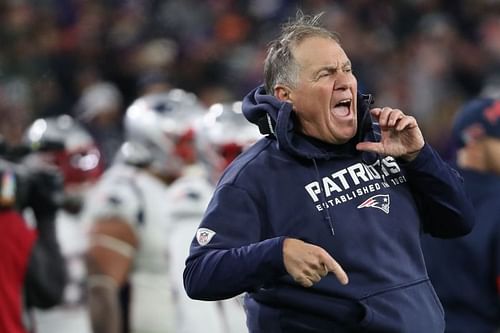 Bill Belichick - New England Patriots v Baltimore Ravens