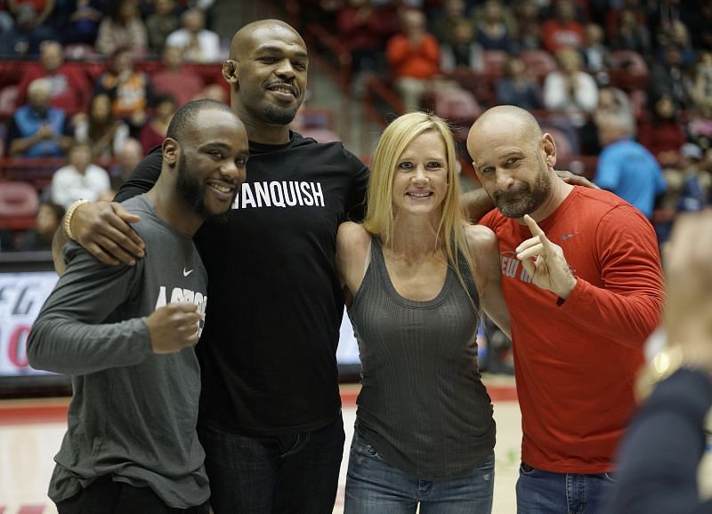 Jon Jones and Holly Holm at Jackson-Wink MMA | Image Credit: Albuquerque Journal