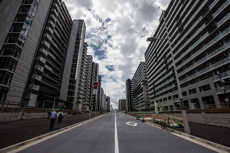 A view of the Tokyo Paralympics 2021 Games Village