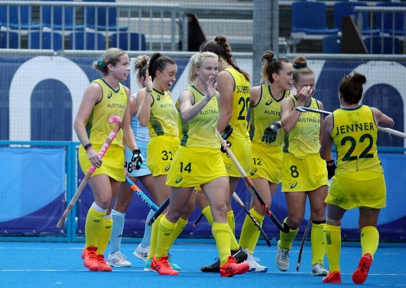 The Aussies are unbeaten in Tokyo. Image Ctsy: @Hockeyroos