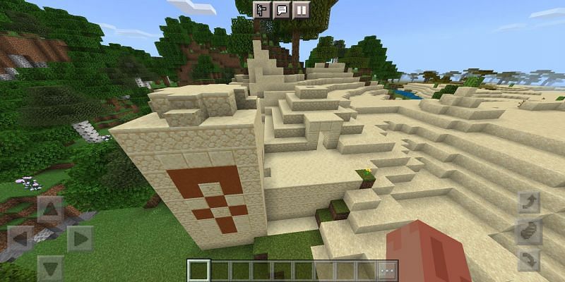 A desert temple (Image via Minecraft)