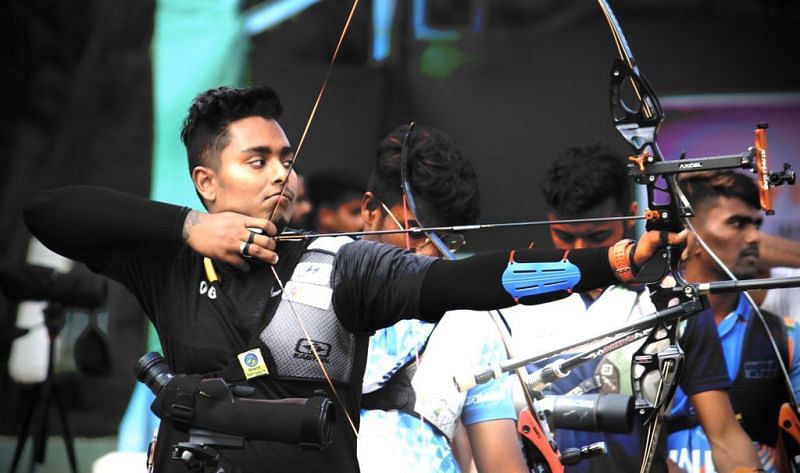 Indian men&#039;s recurve team failed that won silver at World Championships have failed to qualify for the event this year [image Credits: Atanu Das/Twitter]