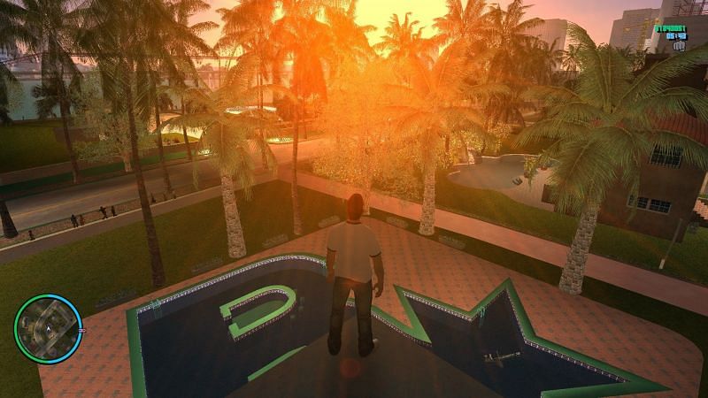 GTA Vice City looks amazing with graphics mods (Image via Trilha, Mod DB)