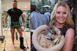 Conor McGregor working with Arnold Schwarzenegger's girlfriend Heather Milligan for broken leg recovery