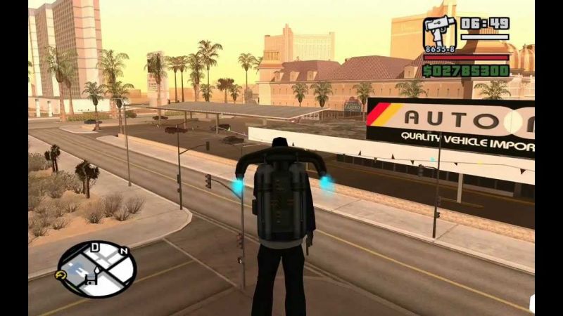 GTA San Andreas - JETPACK in Grand Theft Auto San Andreas! (GTA San Andreas  Jetpack Cheat Code) 