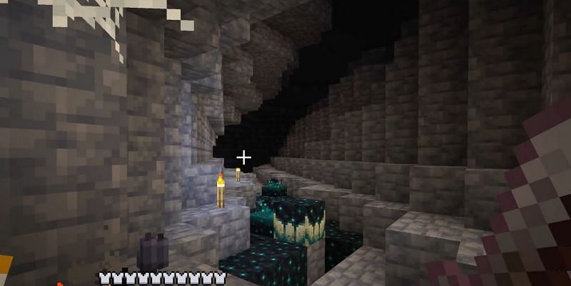 The deep dark cave biome (Image via Mojang)