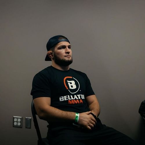 Khabib Nurmagomedov at Bellator 263 [Image credits: @bellatormma on Instagram]