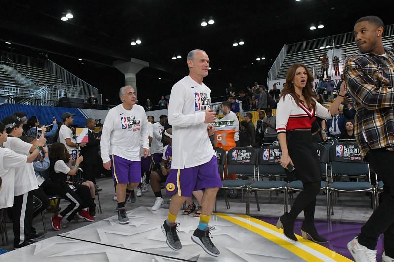 Rachel Nichols during the 2018 NBA All-Star Celebrity Game
