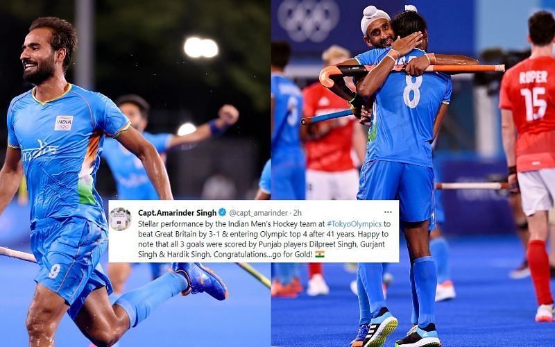 Indian hockey team through to the semi-finals of the Olympics [Image Credits: Hockey India/Twitter]