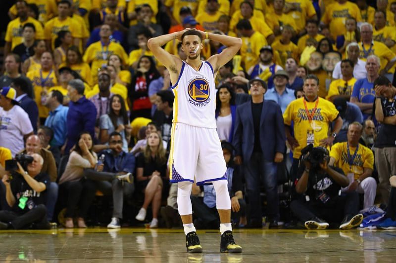 Stephen Curry of the Golden State Warriors in the 2016 NBA Finals [Source: KQED]