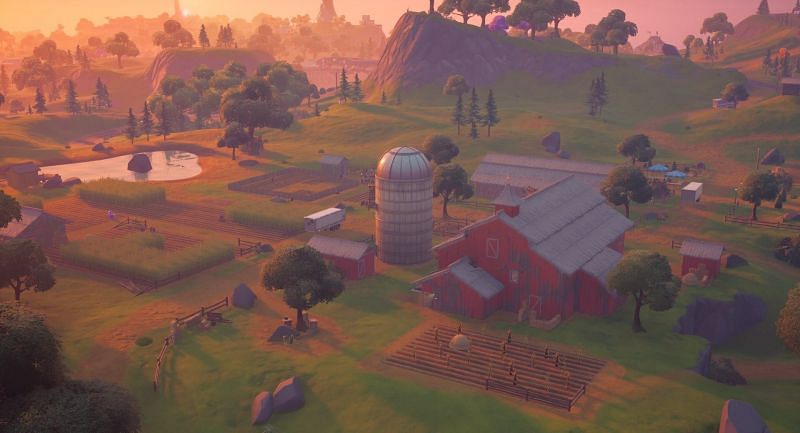 Corny Complex, the site of the bomb with Kevin&#039;s energy, could be destroyed next. (Image via Epic Games)