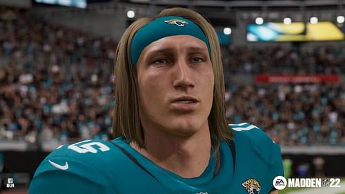 Jacksonville Jaguars quarterback Trevor Lawrence in Madden 22