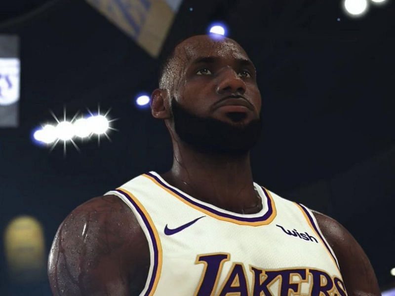 LeBron James with the LA Lakers in NBA 2K20 [Source: visualurl.com]