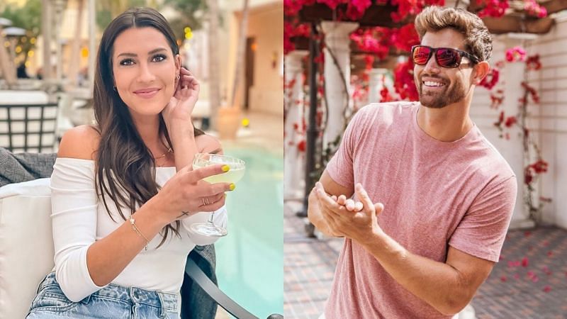 Becca Kufrin and Chasen Nick from Bachelor in Paradise (Image via Instagram/ @bkoof and @chasennick)