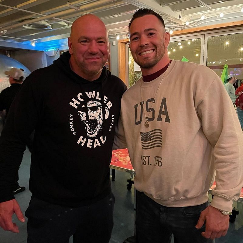 Dana White (left) and Colby Covington (right) [Image credits: @colbycovmma on Instagram]