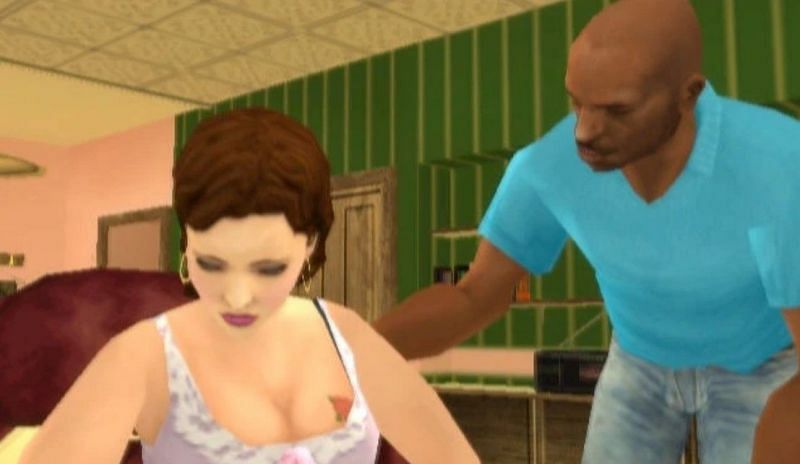 Victor Vance, talking to his love interest in Vice City Stories (Image via Rockstar Games)