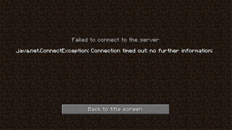 Connection timed out: no further information [Java] : r/MinecraftHelp