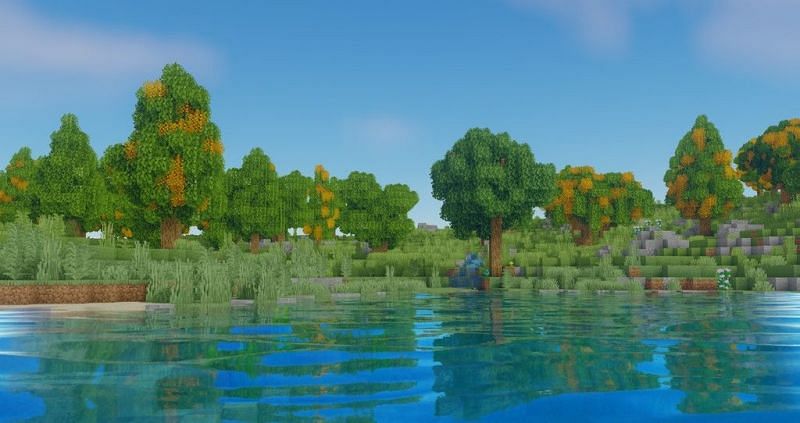 Oceano shader makes the water look amazing (Image via Minecraft)