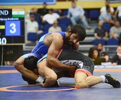 Indian grappler Bajrang Punia [Image Credits: Bajrang Punia/Twitter]