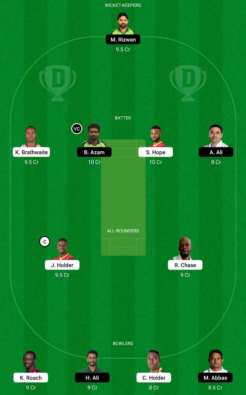 WI vs PAK 1st Test Dream11 Fantasy #2